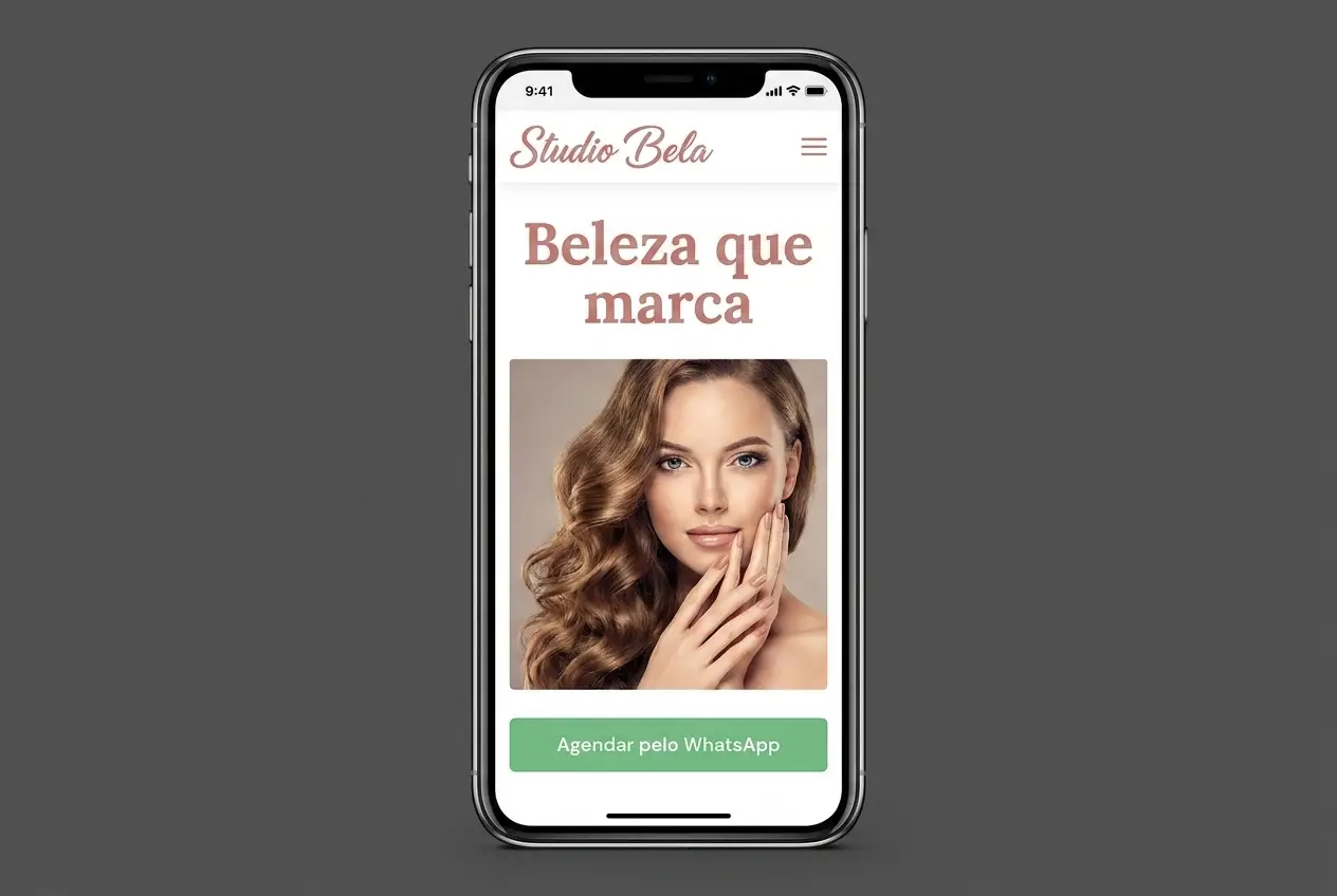 Site de salão de beleza